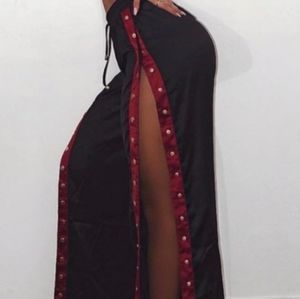 Red/Black Meshki Popper Pants